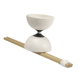 Diabolo Mediano Eco Goma+ baquetas de fibra de vidrio