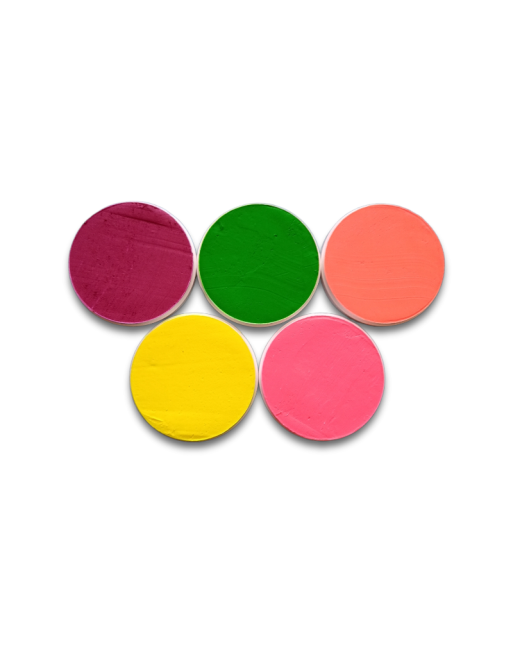 Maquillaje Set 5 colores neón 22 gramos