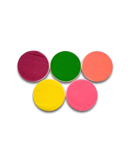 Maquillaje Set 5 colores neón 22 gramos