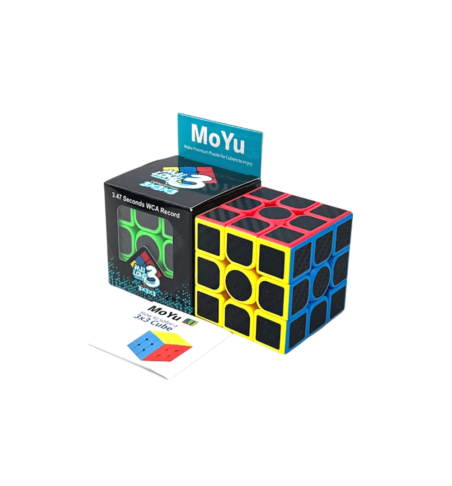 Cubo Rubik Moyu 3x3x3 Negro Con Stikers